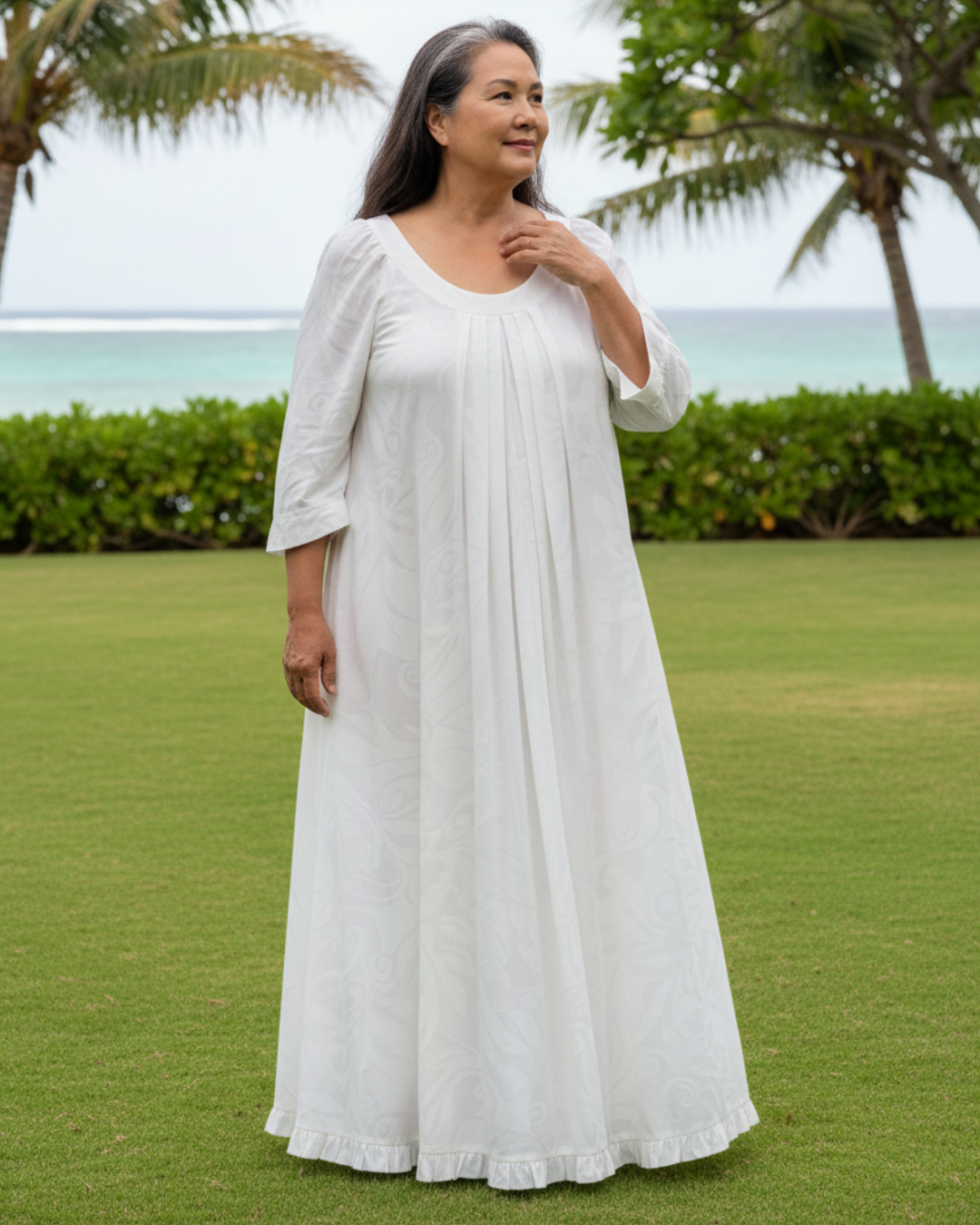 Keilani White Muumuu