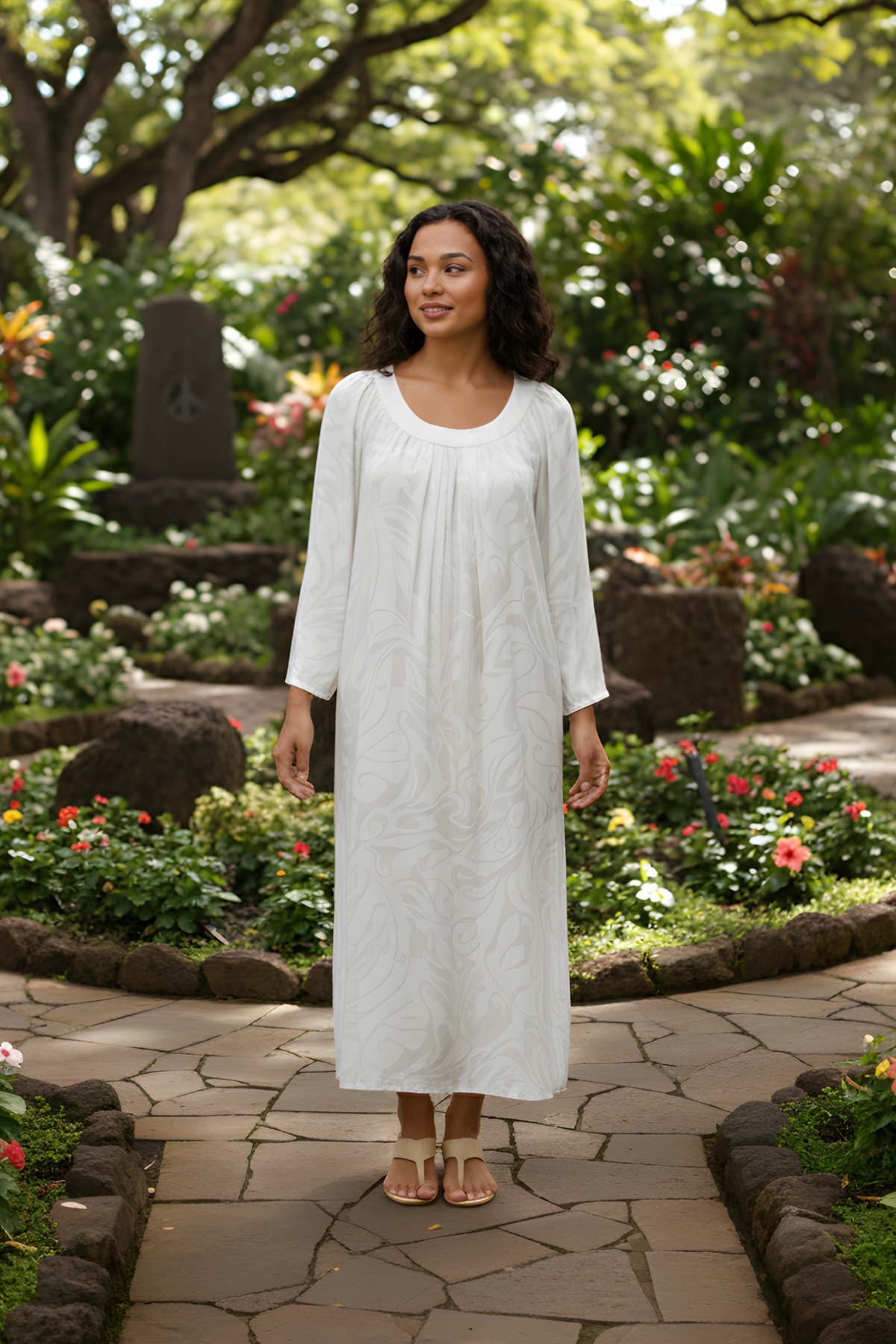 white muumuu dress Keilani White Muumuu – Muumuu Factory