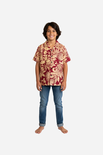 Koa Boys Aloha Shirt