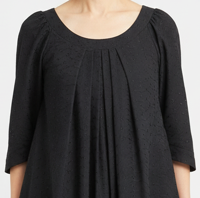 Ailani Long Black Eyelet Muʻumuʻu